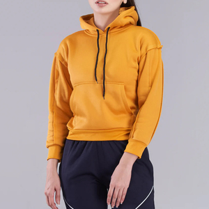 Sweat-shirts décontractés pour femmes, luxueux, chauds pour l'hiver, tricotés, 100% coton, imprimés, logo personnalisé sur le devant, écologiques, à capuche - Product Image 3