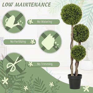 Albero di Ulivo Artificiale Verde Chiaro da 115 cm, Pianta Finta Decorativa in Vaso per Interni ed Esterni, Soggiorno - Product Image 6