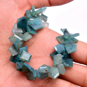 Cuentas facetadas de granidierita de 7x9mm-10x14mm, cuentas de granidierita natural con corte escalonado, piedras semipreciosas pulidas para joyería - Product Image 3