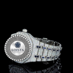 Montre de luxe en moissanite de qualité supérieure pour hommes et femmes, style hip-hop, montre de créateur brillante de qualité supérieure LOISTA - Product Image 2