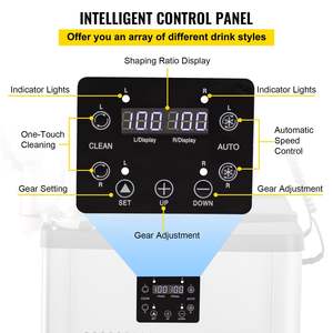 Comercial 700W 110V Acero inoxidable Margarita Smoothie Fabricante de bebidas congeladas 6L X 2 tanques 50 tazas para máquina comercial - Product Image 5