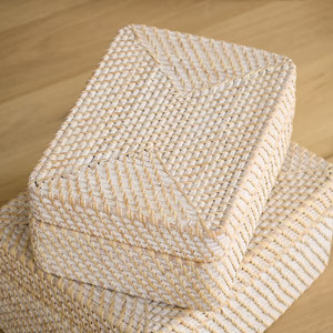 Premium New Design Rattan <b>Storage</b> <b>Box</b> with Lid, Stylish Shape, Made in Vietnam at Competitive Wholesale Price - Product Image 6