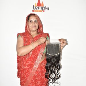 Extensions de cheveux humains indiens bruts non traités 100% Remy, double trame, closure HD 6*6, pour femmes noires, 10-32 pouces - Product Image 1