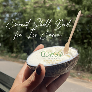Eco Friendly Coconut Bowls for Ice Cream Smoothie Acai Salad and Dessert From Eco2go Vietnam - Product Image 2