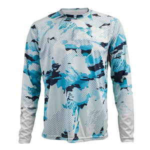 T-shirt de pêche à manches longues pour homme, matière de haute qualité, coupe confortable, performance en extérieur, vêtements de pêche professionnels - Product Image 1