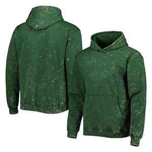 Sweat à capuche personnalisé pour homme, effet délavé, avec broderie et impression, en coton épais 100%, idéal pour l'hiver - Product Image 1