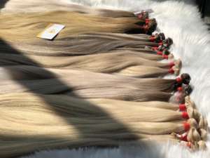 Extensions de cheveux Genius Weft Super Double Skin Weft 100% cheveux vierges non traités, cheveux vierges Remy vietnamiens, liés à la main, décoloration - Product Image 3