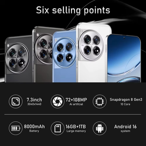 แบตเตอรี่ขนาดใหญ่ OnePlus 13 หน้าจอ 7.3 นิ้ว 16GB + 1TB ระบบ Android 14.0 รุ่น Core Celulares ปลดล็อคแล้ว โทรศัพท์มือถือ 5G - Product Image 3