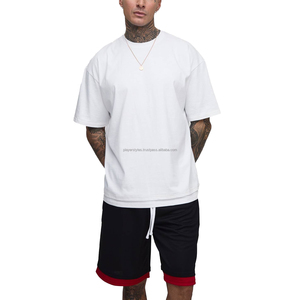 Conjunto de Camiseta y Pantalones Cortos de Algodón Premium para Hombre, Transpirable, Informal, para Verano, Fabricante, Venta al Por Mayor - Product Image 1