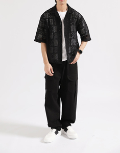 Chemise décontractée ample et ample pour homme, assortie aux couleurs, nouvelle collection printemps-été 2026, marque de mode, prix de gros avec OEM - Product Image 1