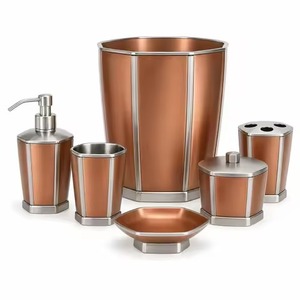 Premium Collection Metal <b>Bathroom</b> <b>Set</b> Stylish Bath Ware <b>Accessories</b> for Luxury Home Hotel Resort Guest <b>Bathroom</b> - Product Image 4