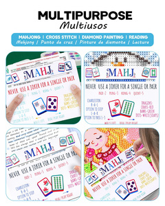 4 unidades de Marcadores de Líneas de Mahjong Americano Moderno, Accesorios de Mahjong, Regalos, Superposiciones para Lectura Guiada para TDAH y Dislexia - Product Image 5