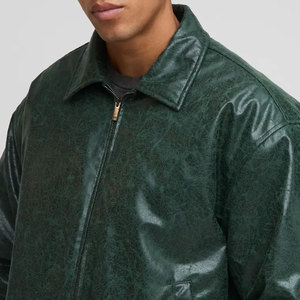 Veste en cuir pour homme à capuche, look classique, design patchwork, imperméable, respirante, taille personnalisable - Product Image 6