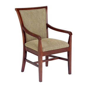 Solid Wood <b>Upholstered</b> Arm <b>Chair</b> for Home Office Hotel Restaurant Comfortable Fabric Seating Indoor Space Use Style Furniture - Product Image 2