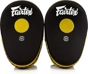 Custom Micro Boxing Focus Mitts Leather Curved Target <b>Pads</b> for Training & Sparring MMA Muay Thai kicboxing - Product Image 2