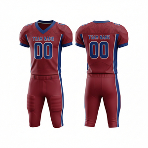 Uniforme de Fútbol Americano Personalizable 100% Poliéster, Conjunto de Camiseta y Pantalones Cortos, Impresión Digital, Logotipo en la Parte Delantera, Precio Económico, Venta al Por Mayor - Product Image 6