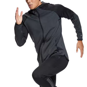 Ropa Deportiva OEM para Gimnasio, Conjunto de 2 Piezas, Chaqueta Deportiva de Corte Regular, Cortavientos, Transpirable, Estampada o Lisa, para Entrenamiento - Product Image 5