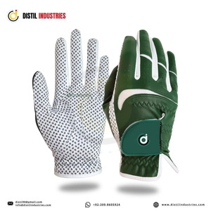 Gant de golf pour main droite, respirant, en cuir Cabretta, avec paume en silicone, fermeture Velcro, unisexe - Product Image 5