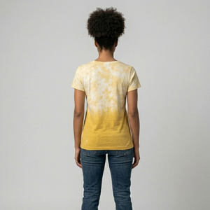 T-shirt tie-dye délavé pour homme 100% coton, style décontracté, effet délavé à l'acide - Product Image 3