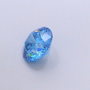 Diamant CVD créé en laboratoire, taille ronde, 0,99 carat, couleur bleu vif fantaisie, clarté VS1, polissage excellent, pierre brute de qualité supérieure - Product Image 3