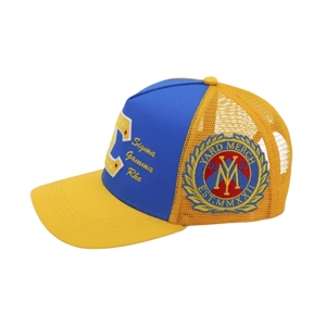 Casquette Trucker Femme Jaune T Rose 1922 avec Broderie Florale, Dos en Maille, Fermeture Snapback Ajustable, Chapeau de Soleil Décontracté Tendance pour l'Extérieur - Product Image 4