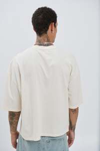 Premium Blank Oversized Cropped T <b>Shirt</b> <b>Men</b> 100% Cotton Drop Shoulder Custom Logo Printing Streetwear Apparel OEM <b>Men's</b> <b>shirts</b> - Product Image 4