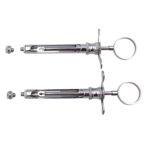 Seringue d'aspiration manuelle chirurgicale dentaire en acier, équipement d'anesthésie certifié CE, instruments chirurgicaux de qualité supérieure - Product Image 2