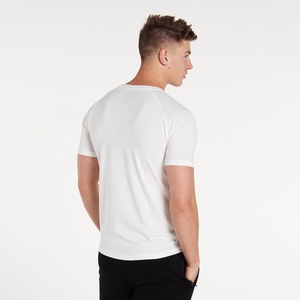 Camiseta Básica Elegante para Hombre, Ajustada, con Logotipo Personalizado, 100% Algodón Pesado, Cuello Redondo, Manga Corta, Tejido de Punto, OEM, Sólida, 200g - Product Image 2