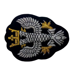 Top Handmade 100% Bullion Wire Veterans Uniform Blazer Badges Customizable Sew-on Embroidered <b>Box</b> Packaging Badges - Product Image 4