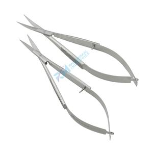 Ciseaux de haute qualité en acier inoxydable argenté, poignée antidérapante, pointe droite et aiguisée, ciseaux à ressort - Product Image 5