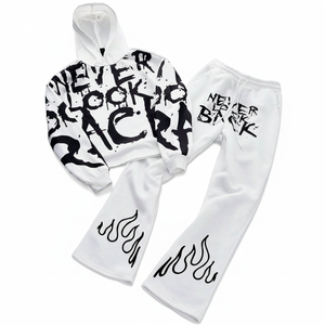 Sudadera con Capucha Personalizable para Hombre, Cuello Redondo, Informal, de Invierno, Tejido de Punto de Algodón y Elastano, con Estampado Digital de Letras y Dibujos en la Parte Delantera y Trasera - Product Image 5