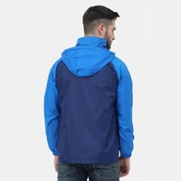 Erkek Kapüşonlu Rüzgarlık Ceket Su Geçirmez Nefes Alabilen Düz Boyalı Polyester/Naylon Sonbahar Dış Mekan Sokak Giysisi Ön Fermuarlı Kapatma