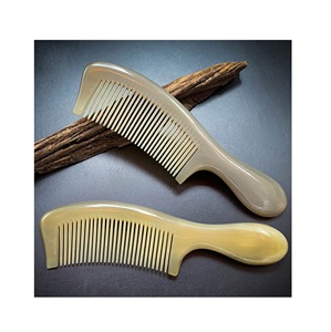 Luxury Horn <b>Hair</b> Comb Use <b>Accessories</b> Handicrafts Buffalo Horn Comb For Woman Man Salon Use Manufacture Direct Sale <b>Hair</b> Comb - Product Image 6