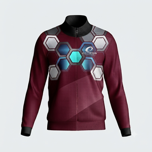 Chaqueta de Lona Estilo Diseñador de Moda para Hombre, Corte Regular, Estilo Urbano, Cuello Alto con Cremallera, Resistente al Viento, Transpirable, Color Sólido en la Parte Delantera - Product Image 5