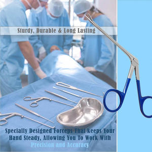 ENT Surgical Micro Ear Forceps Manual OEM Custom Logo Stainless Steel Lightweight Sterilizable Professional <b>Instrument</b> Supplier - Product Image 6