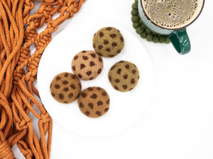 Juego de Galletas de Chocolate con Chispas de Fieltro, Juguete de Comida de Imitación, Juguete Educativo Imaginativo, Decoración para Fiesta de Té, Venta al por Mayor - Product Image 6