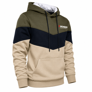 Sweat à capuche pour homme avec poche kangourou, cordon de serrage, polyester/coton, séchage rapide, respirant, pull en molleton, décontracté, hiver - Product Image 2
