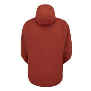 Men's <b>Hooded</b> Fleece <b>Jacket</b> <b>Red</b> Windproof Zipper Closure Casual Style Regular Fit Autumn Wear - Product Image 4