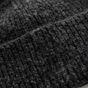 Unisex Knitted Beanie Hat Solid Color Winter Cap Handmade Acrylic Warm Casual Style for Adults - Product Image 3
