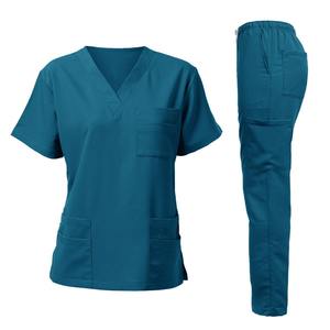 Hot Sale Soft Polyester Hospital <b>Doctor</b> Wear Clothing Washable Nurse Scrub <b>Set</b> For Womens Nursing Scrub Uniforms - Product Image 3