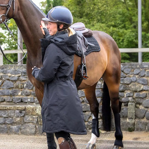 Vêtements d'équitation, veste rembourrée en coton, veste mi-longue, grande taille, manteau épais pour les filles équitationuses - Product Image 5