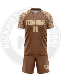 Ensemble d'uniformes de football de qualité supérieure, respirant et à séchage rapide, maillot et short pour les équipes, entraînements et matchs, hommes et femmes - Product Image 1