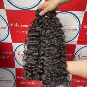 High Quality Raw Burmese <b>Curly</b> Hair Bundles Remy Vietnamese Human Hair <b>Extensions</b> Natural Color Ready to ship - Product Image 6