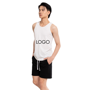 High Quality Polyester/Cotton Men's Formal Gym Sports Tank <b>Top</b> <b>Tie</b>-Dyed Custom Compression Knitted 180g Wholesale Vietnam OEM - Product Image 2