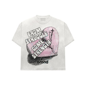 เสื้อยืดลำลองผู้ชายไซส์ใหญ่พิเศษ 230 กรัม พิมพ์ลายการ์ตูน ผ้าฝ้ายระบายอากาศ 100% น้ำหนักผ้า 230 กรัม - Product Image 1