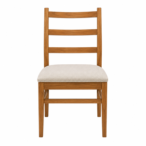 Chaise de salle à manger en teck moderne, durable, écologique, imperméable, avec siège rembourré, style scandinave, meubles de salle à manger - Product Image 2