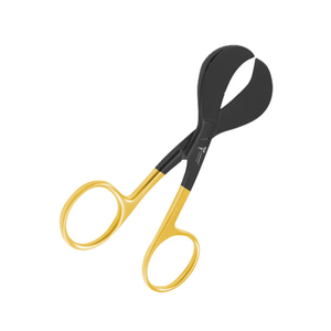Ciseaux ombilicaux de qualité supérieure 4'' noir/or, pour gynécologie, chirurgie vasculaire et GYN/OB, en acier allemand, instruments chirurgicaux CE - Product Image 1