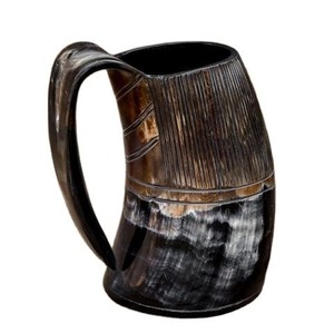 Taza de Cuerno Natural Ecológica en Oferta, Vaso Sostenible para Beber, Artículos de Bebida Hechos a Mano, Disponible a Buen Precio - Product Image 1