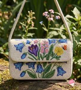 Bolso de Hombro Ligero y Cómodo para la Ciudad, con Bordado de Cuentas, de Lino, Impermeable, Ecológico, para Mujeres y Chicas, Chic - Product Image 6