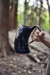 Cow Horn Modern Luxury Mug Handmade with Handle Lightweight & Eco-Friendly Dishwasher Safe for Wedding Occasions - Product Image 6